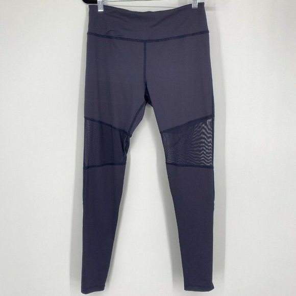 Varley Sycamore Mesh-Panel Compressive Stretch Athletic Tights Blue Women Large - Picture 1 of 12